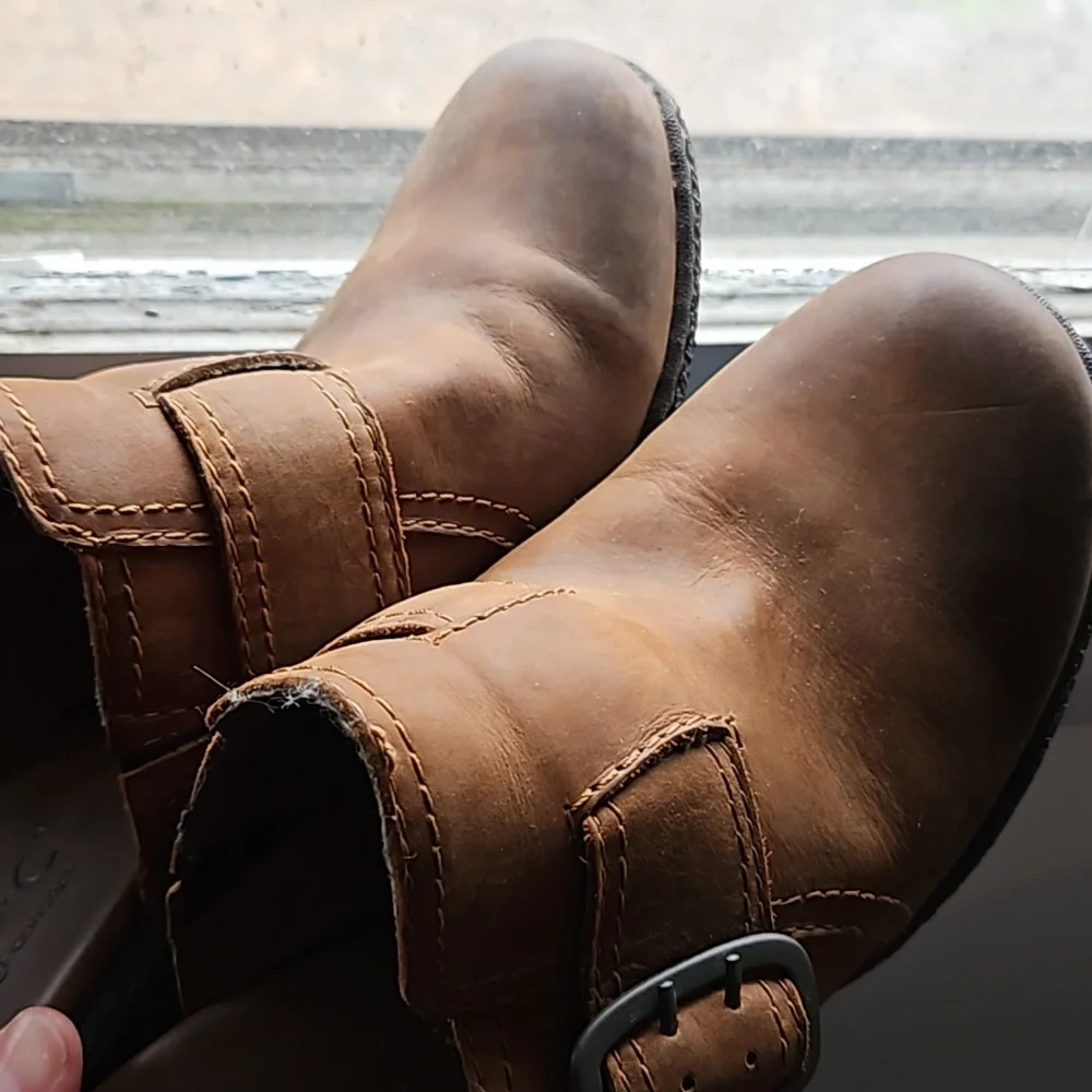 NEW BOC Born Clogs shoes Mules 9 COMFORT heel leather buckle Rustic Western - Picture 12 of 13